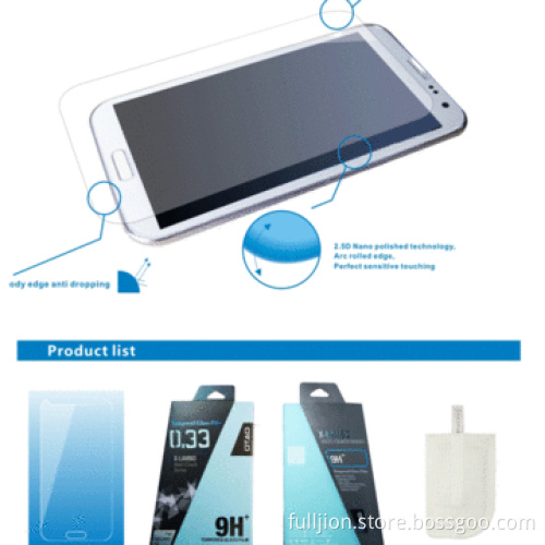 Tempered-glass Screen Protector Film for Samsung Galaxy Note 2